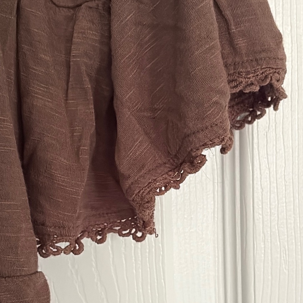 Style & Co. Brown Relaxed Ruffled Tunic - Picture 3 of 4